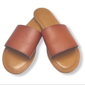 Universal Thread Krissy Cognac Leather Sandals 8